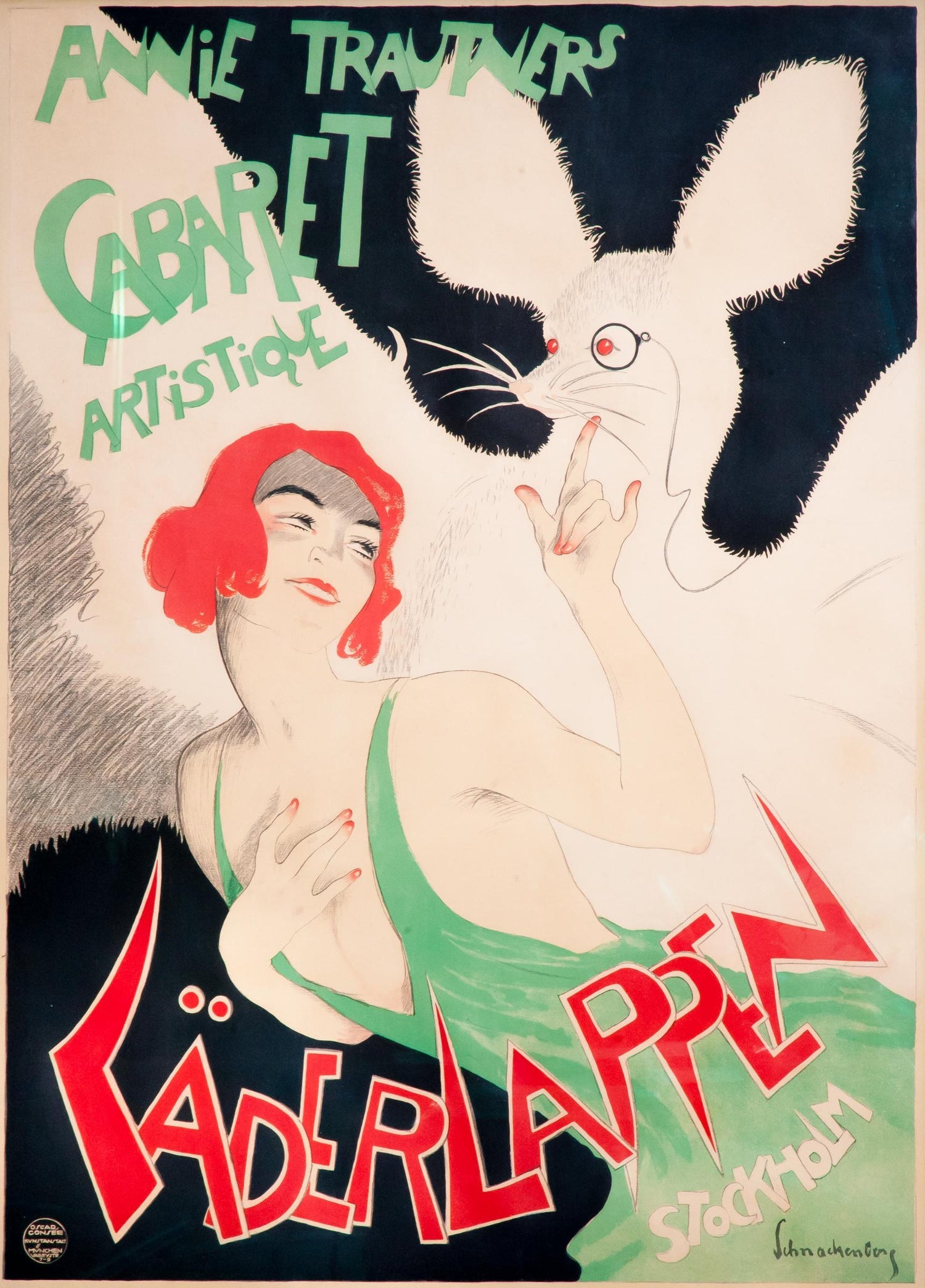 Vintage Galerie Alexandre Iolas Ballads Poster William Copley CPLY Mourlot Litho
