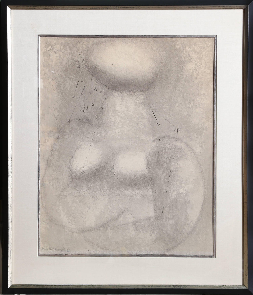 German Neo Expressionist Graphite Pencil Drawing Erwin Pfrang Nolan Gallery NYC