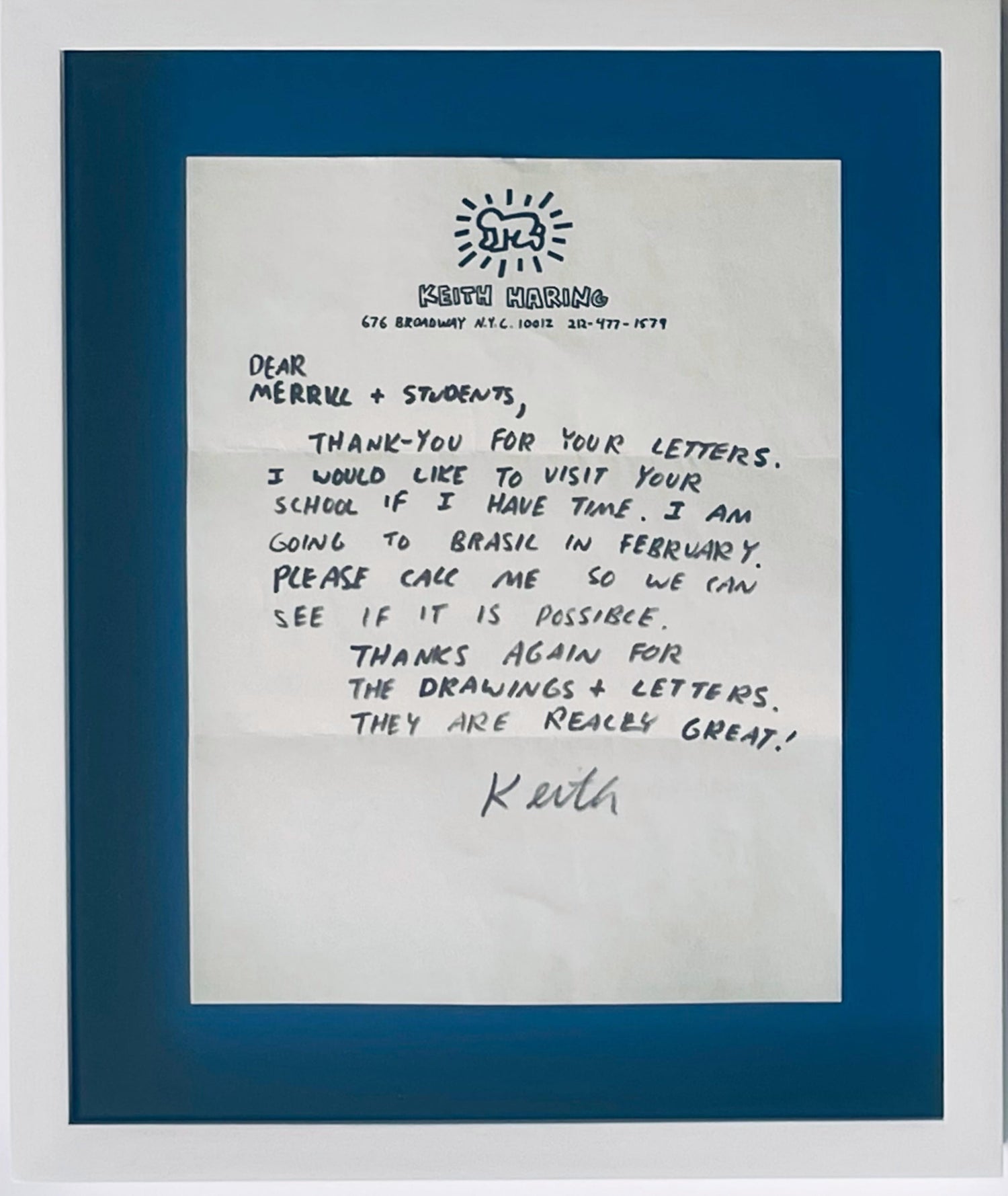 New Years 1988, Keith Haring Pop Art Nude Color Silkscreen Print Invitation