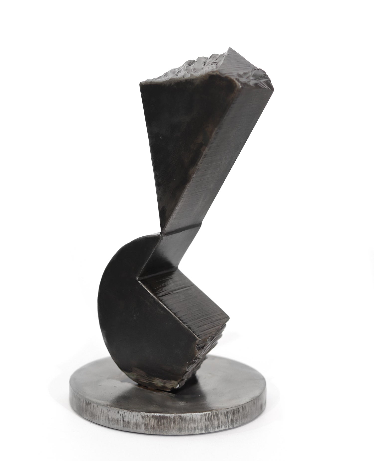 Israeli Contemporary Abstract Geometric Painted Pierced Sculpture Zigi Ben Haim