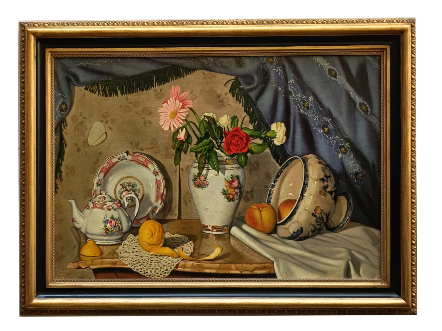 Original James Tormey Photo Realist Oil Painting Still Life Candy Bowl Pop Art