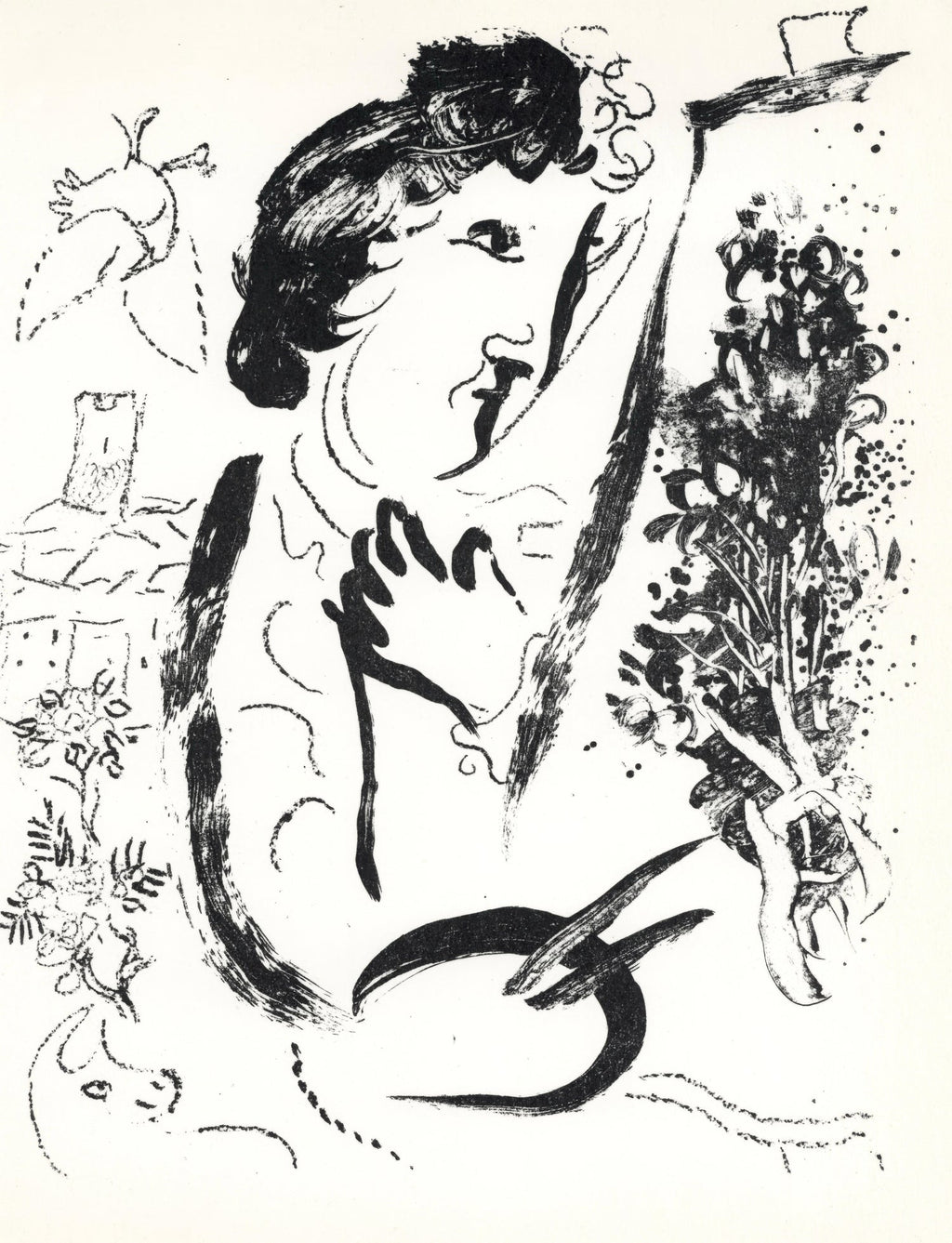 Black And White Photograph Of Marc Chagall 1978