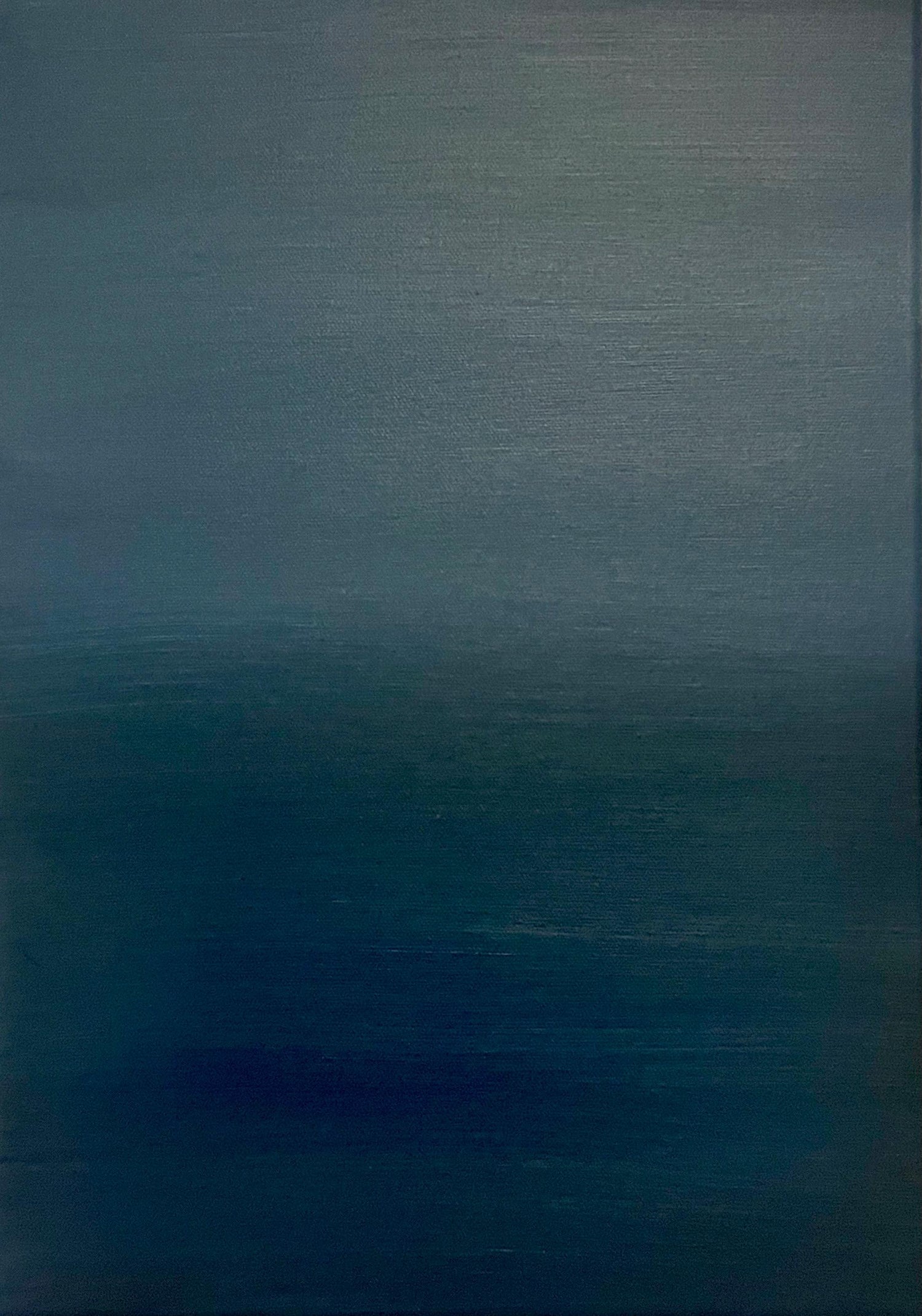 Untitled, Lonely Abstract Landscape Italian Expressionist Oil Painting
