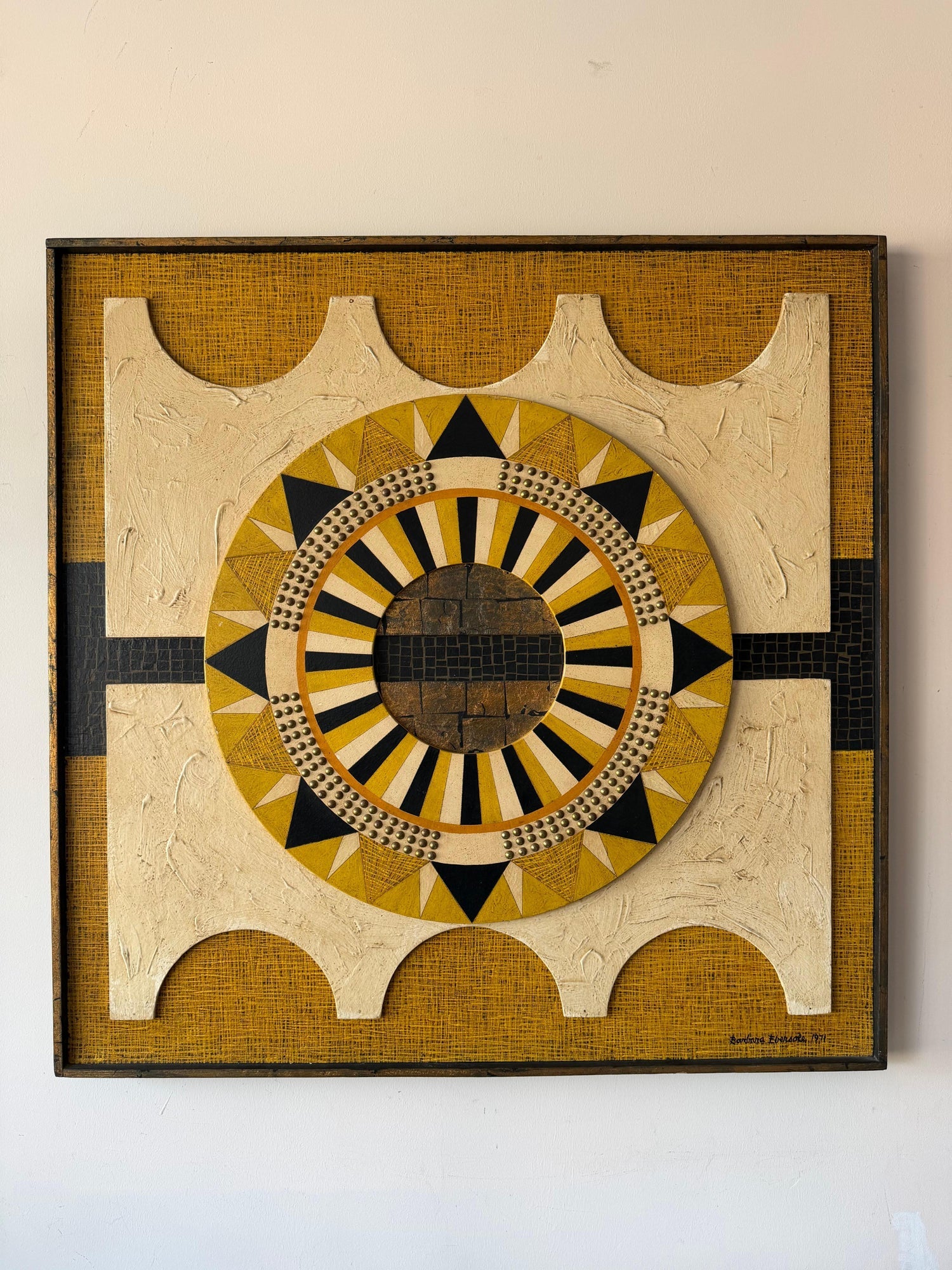 Mixed Media Painting Sculpture Construction 1980s Brazilian Political Art