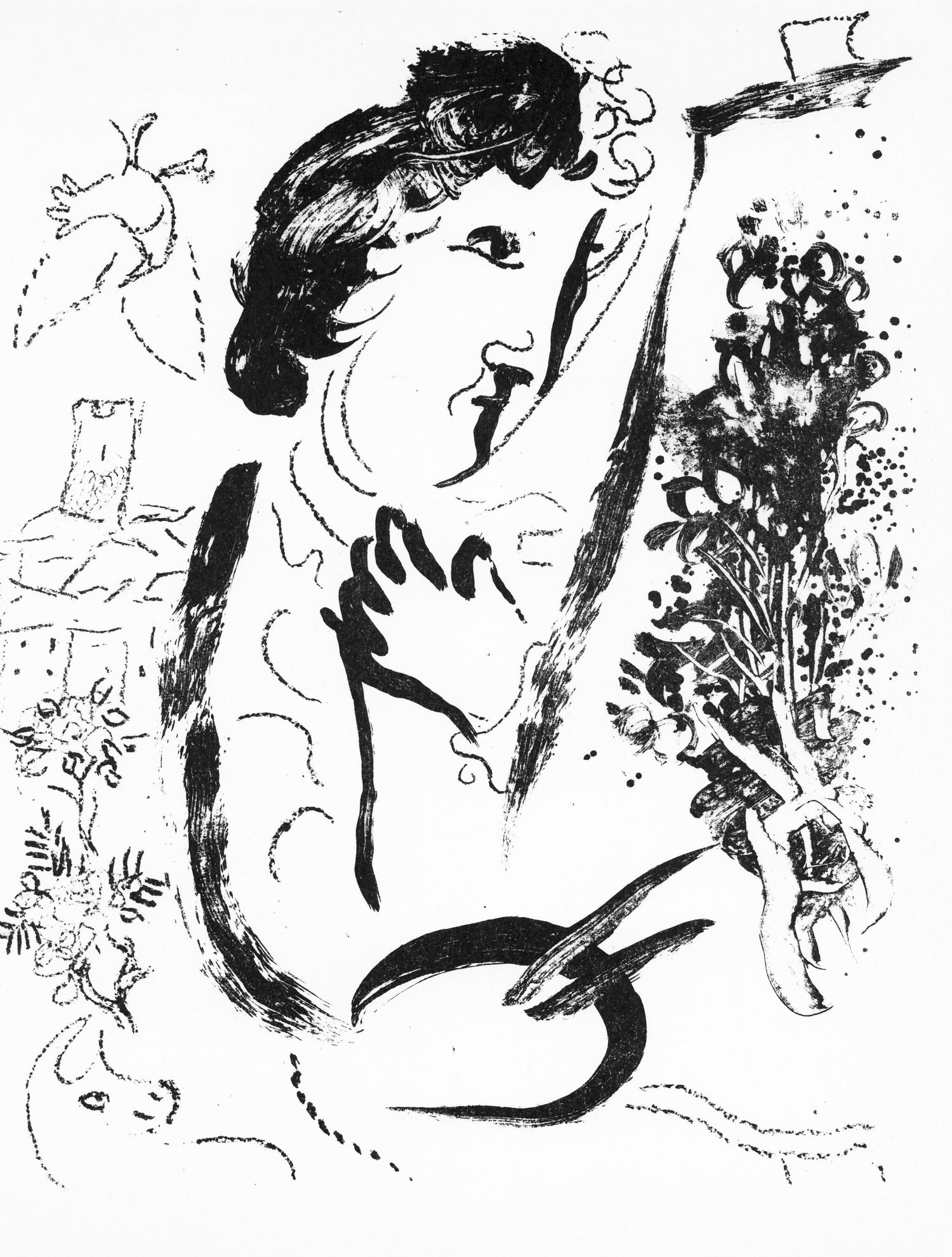 Black And White Photograph Of Marc Chagall 1978