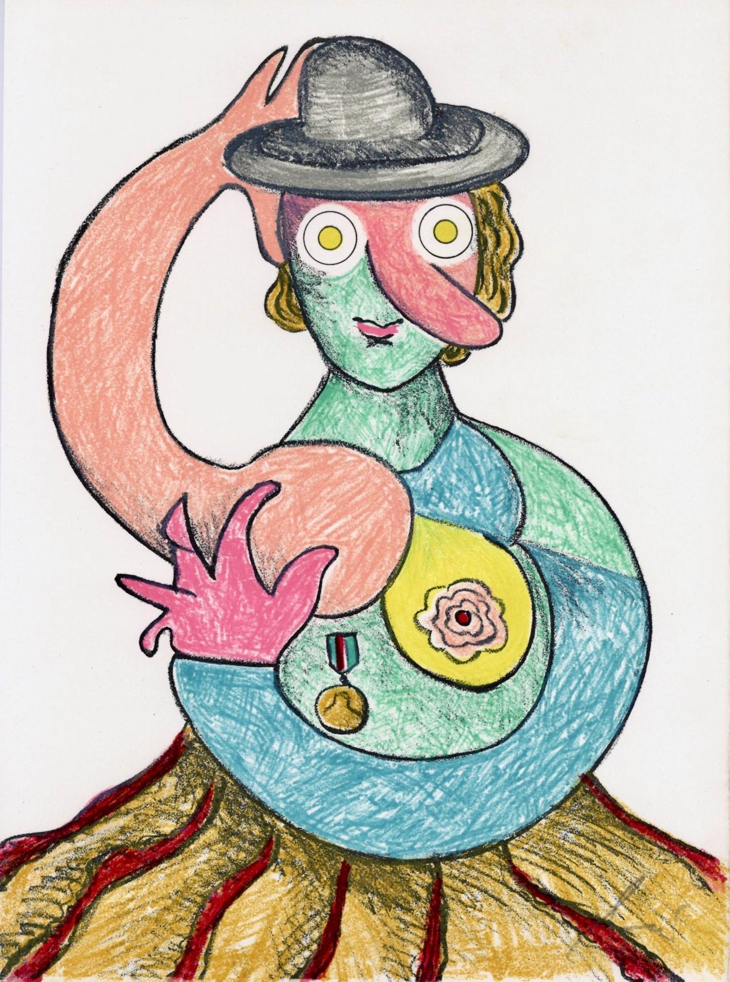 Digital Iris Print "Character Exhibition" Pencil Signed w Initials edition of 15