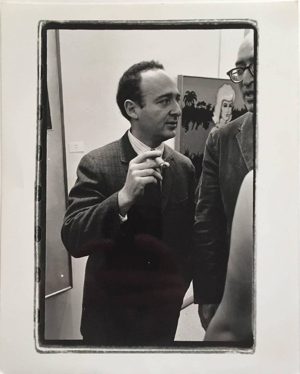 Vintage Signed Silver Gelatin Photograph Portrait Print of Anthony Haden Guest