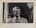 Vintage Photo SIlver Gelatin Photograph President Jimmy Carter by Fred Mcdarrah