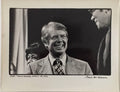 Vintage Photo SIlver Gelatin Photograph President Jimmy Carter by Fred Mcdarrah