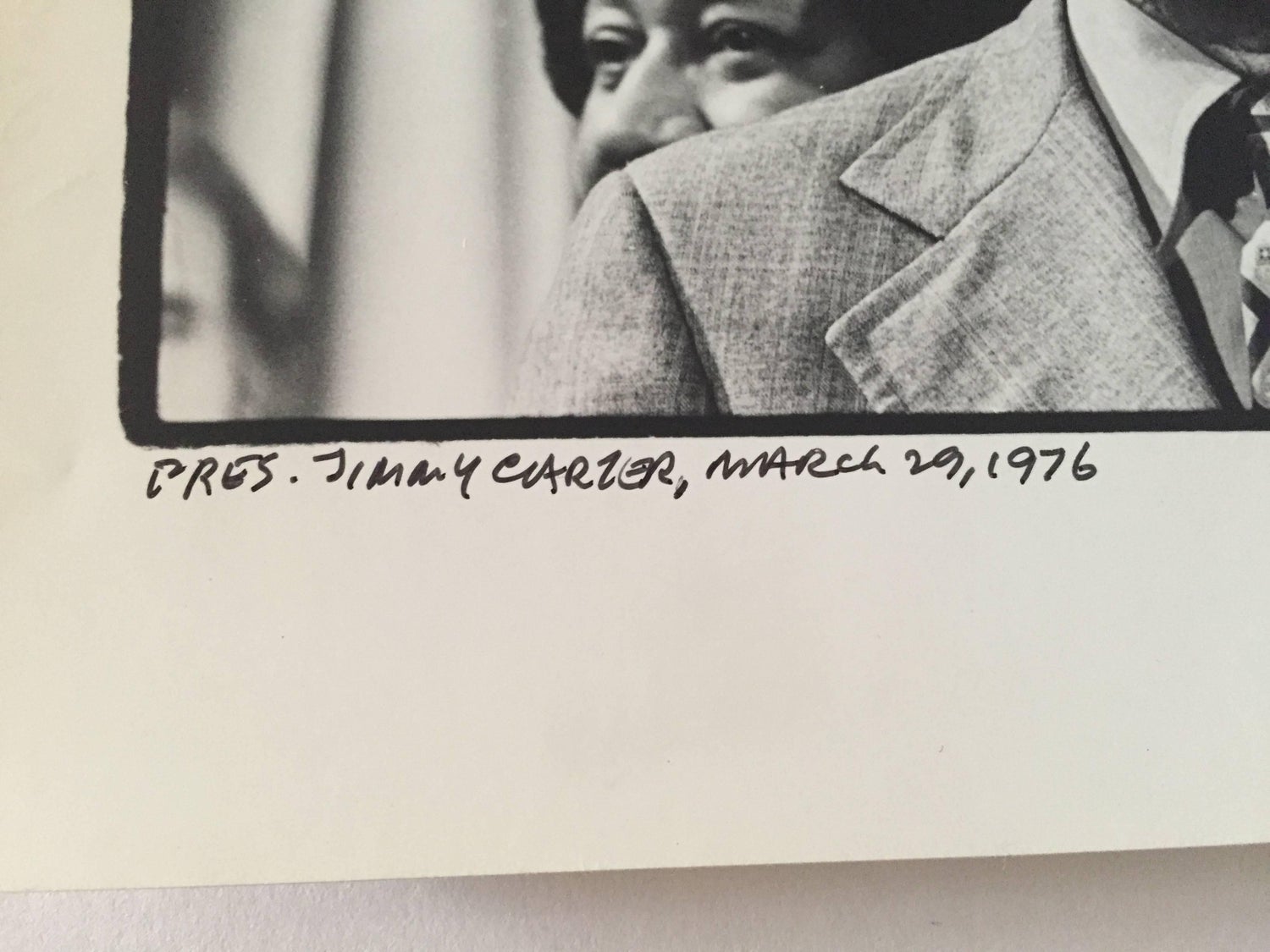 Vintage Photo SIlver Gelatin Photograph President Jimmy Carter by Fred Mcdarrah