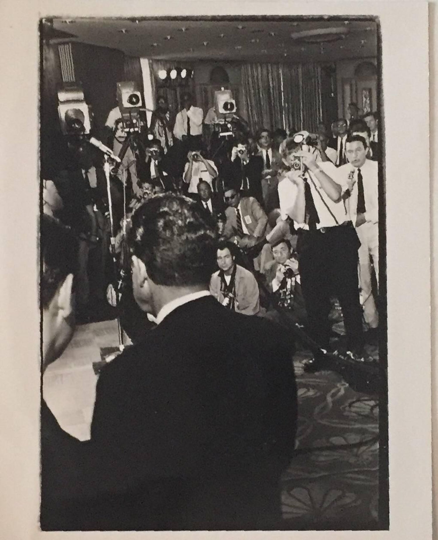 Vintage Print Silver Gelatin Signed Photo President Richard Nixon Innaugural