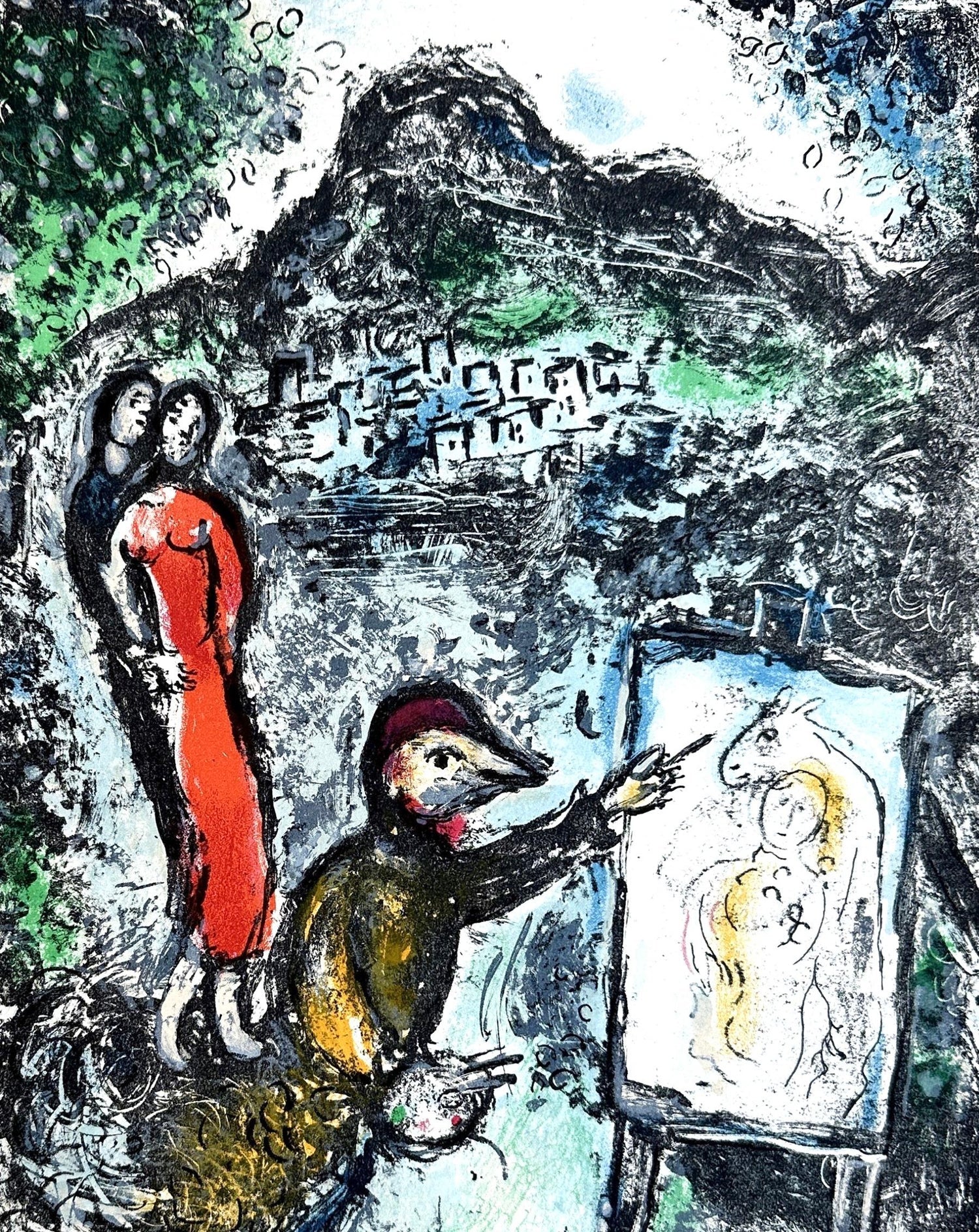 Black And White Photograph Of Marc Chagall 1978