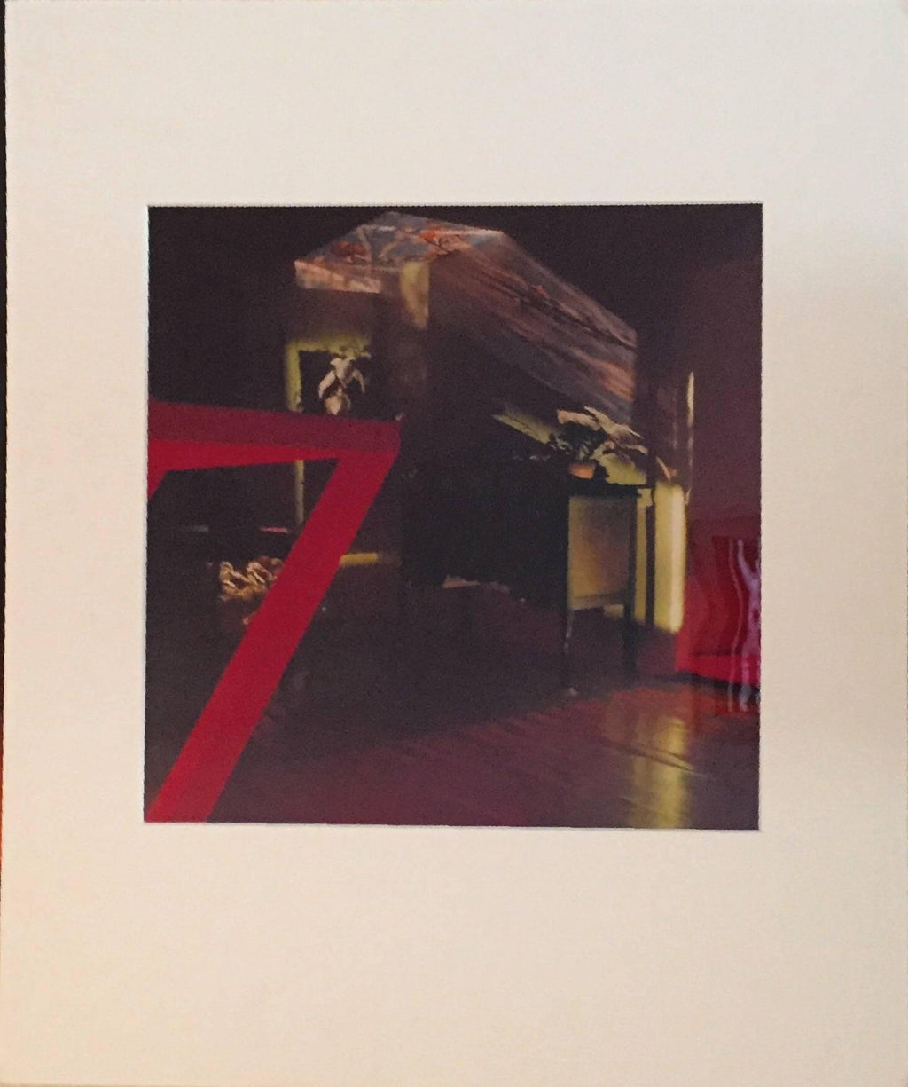 Sunset in the Red Room Large Format Photo 24X20 Color Photograph Beach House RI