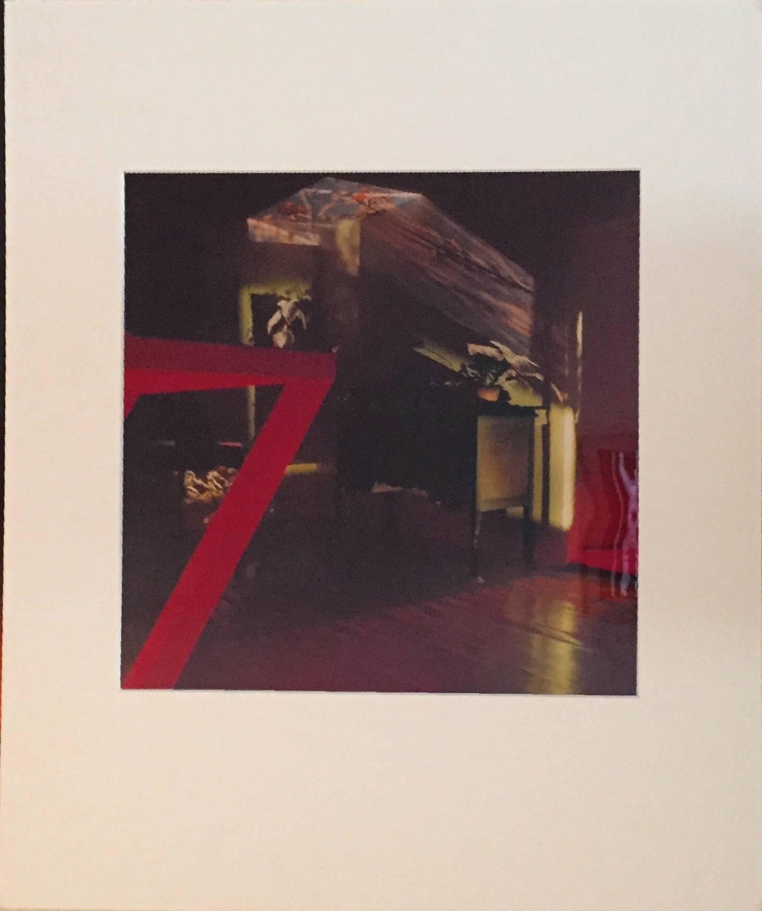 Sunset in the Red Room Large Format Photo 24X20 Color Photograph Beach House RI