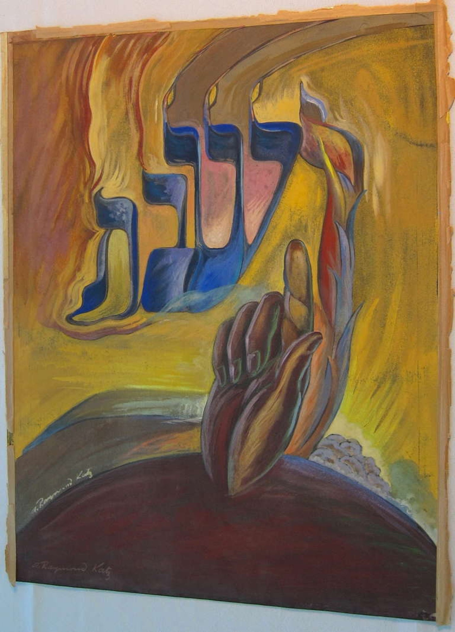 Beyon The Pale I, Jewish, Native American Symbolist Painting