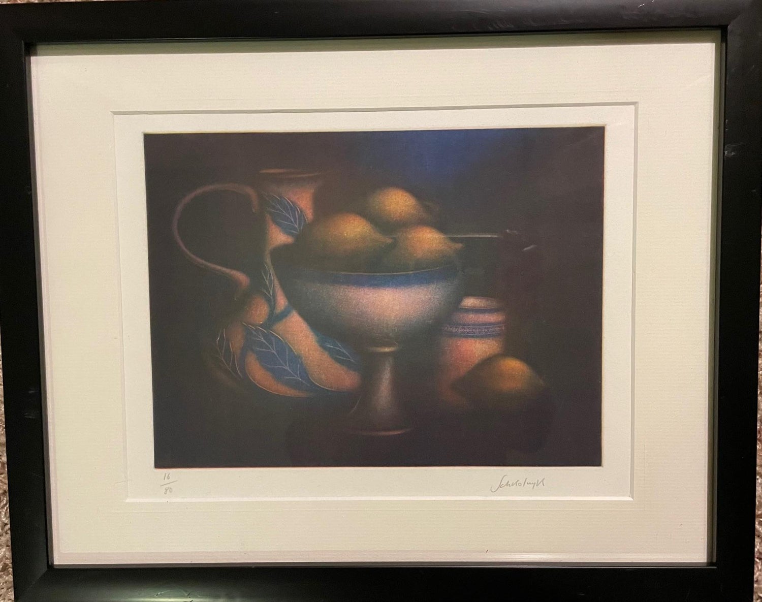 Still Life with German Master Pop Art Serigraph Hand Signed