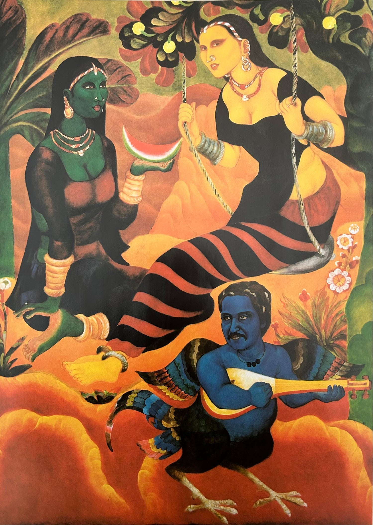 Sri Ranganathanswamy Temple, Trichi, 1992, Photo Prints on Cardboard, Collage