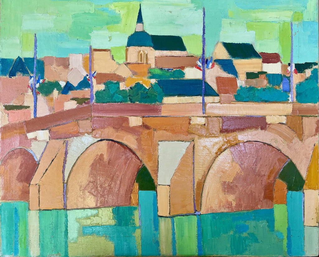 1927 Oil Painting Eiffel Tower Paris American Modernist Wpa Artist Morris Kantor