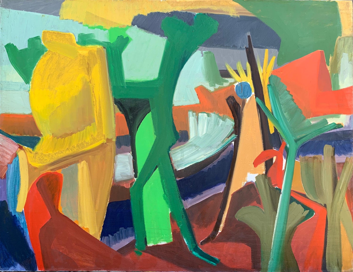 Bold Gestural Figurative Abstract Painting