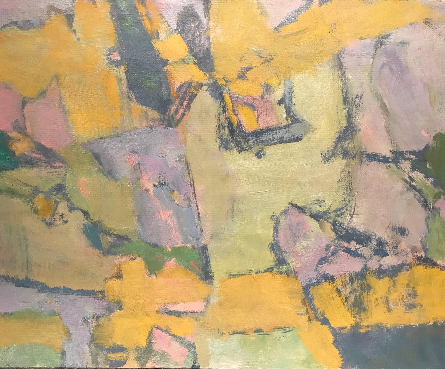 Large Modernist Figurative Abstract Oil Painting BASKET