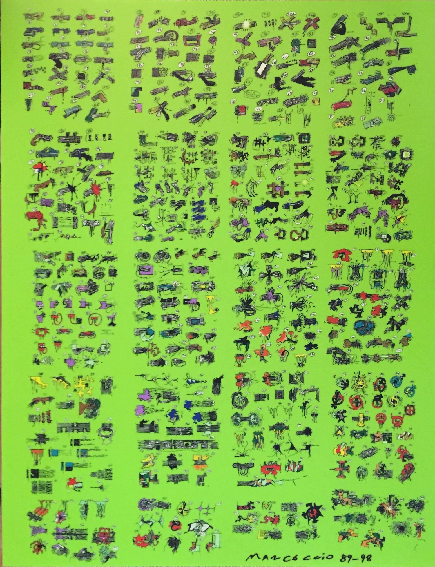 Argentine Italian Ink jet print mounted on polystyrene Fabian Marcaccio Muse X