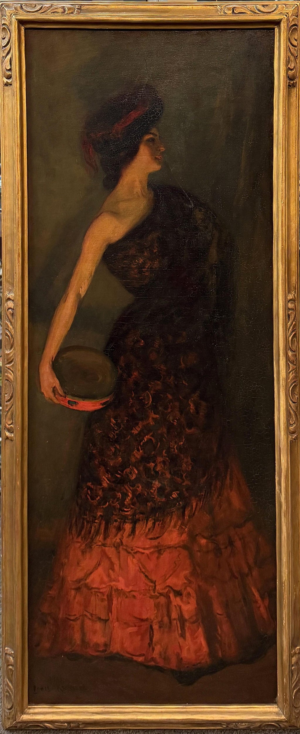 Post Impressionist Ballet Dancer Oil Painting Louis Kronberg French Ballerina