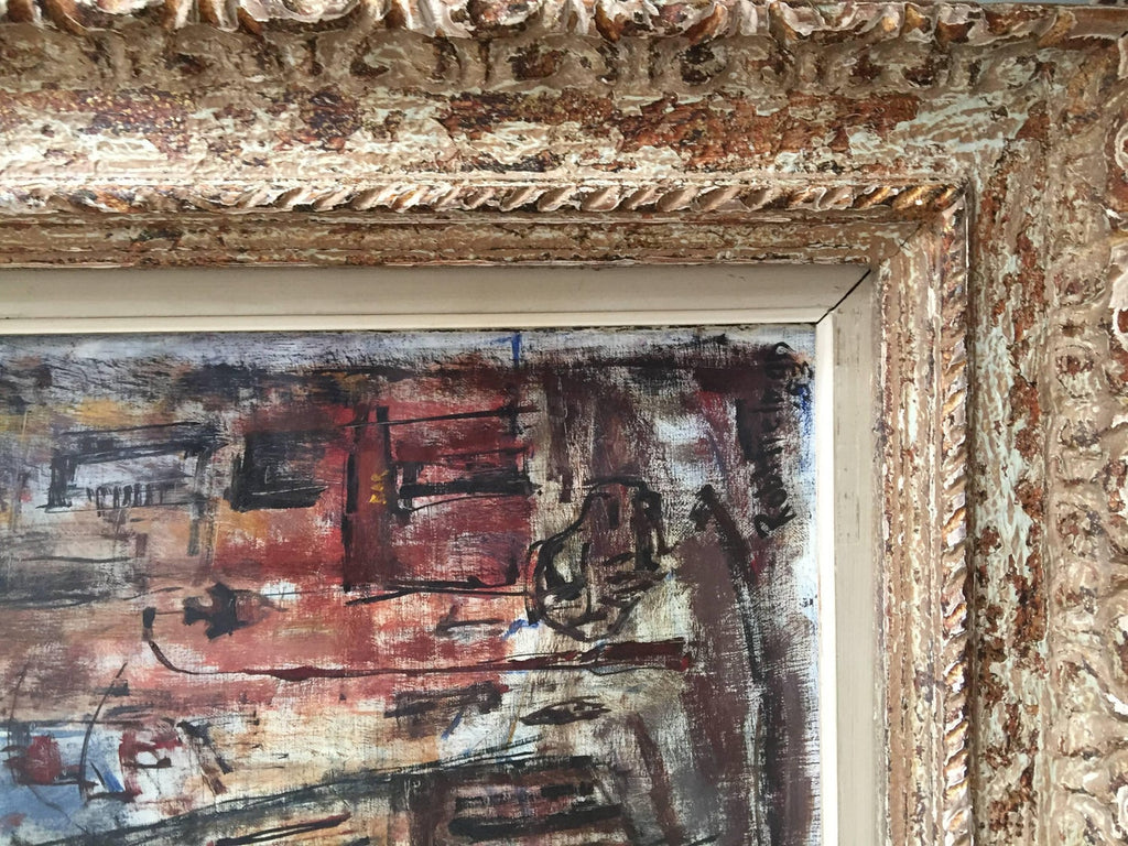 Quai De La Tournelle, Paris Street Scene Oil Painting, American Deaf Modernist