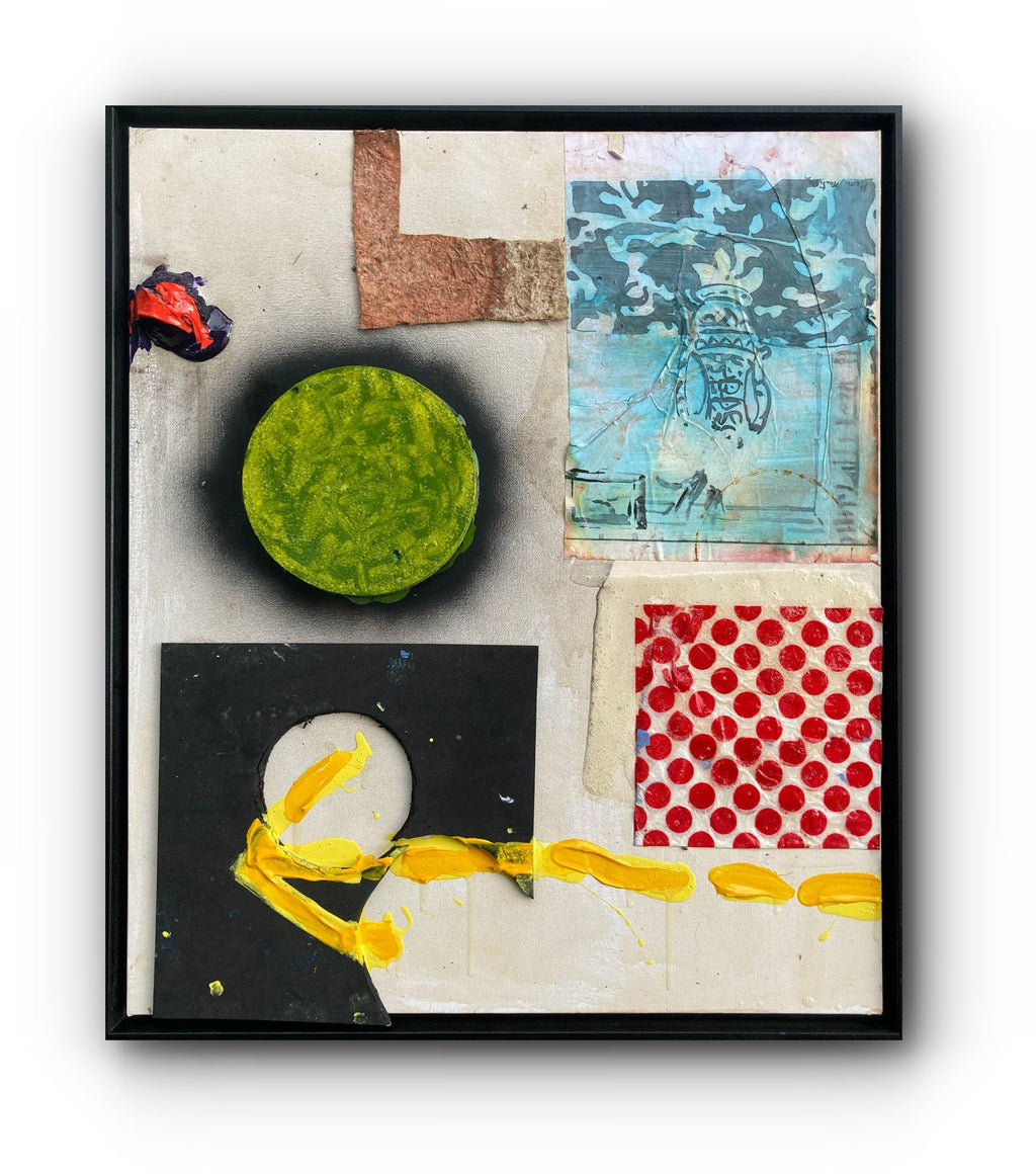 Japanese Modern Abstract 'Some Things of Value' Oil Painting