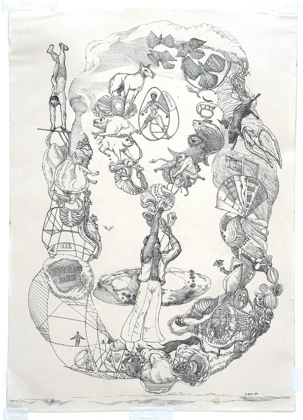 Digital Iris Print "Theatres of the Body " Pencil Signed w Initials ed. of 15