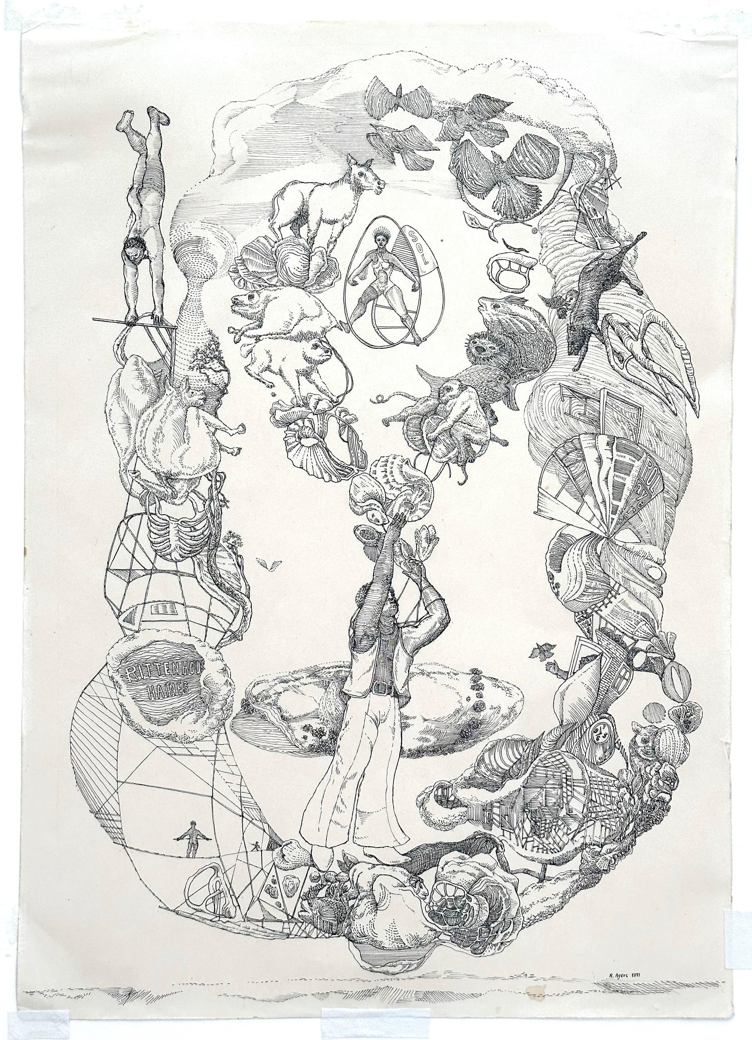 Digital Iris Print "Theatres of the Body " Pencil Signed w Initials ed. of 15