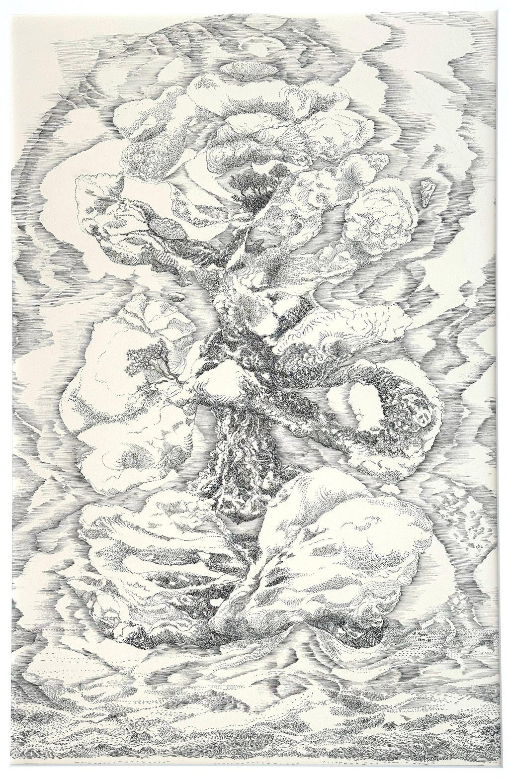 Digital Iris Print "Effective Disbelief" Pencil Signed w Initials edition of 15