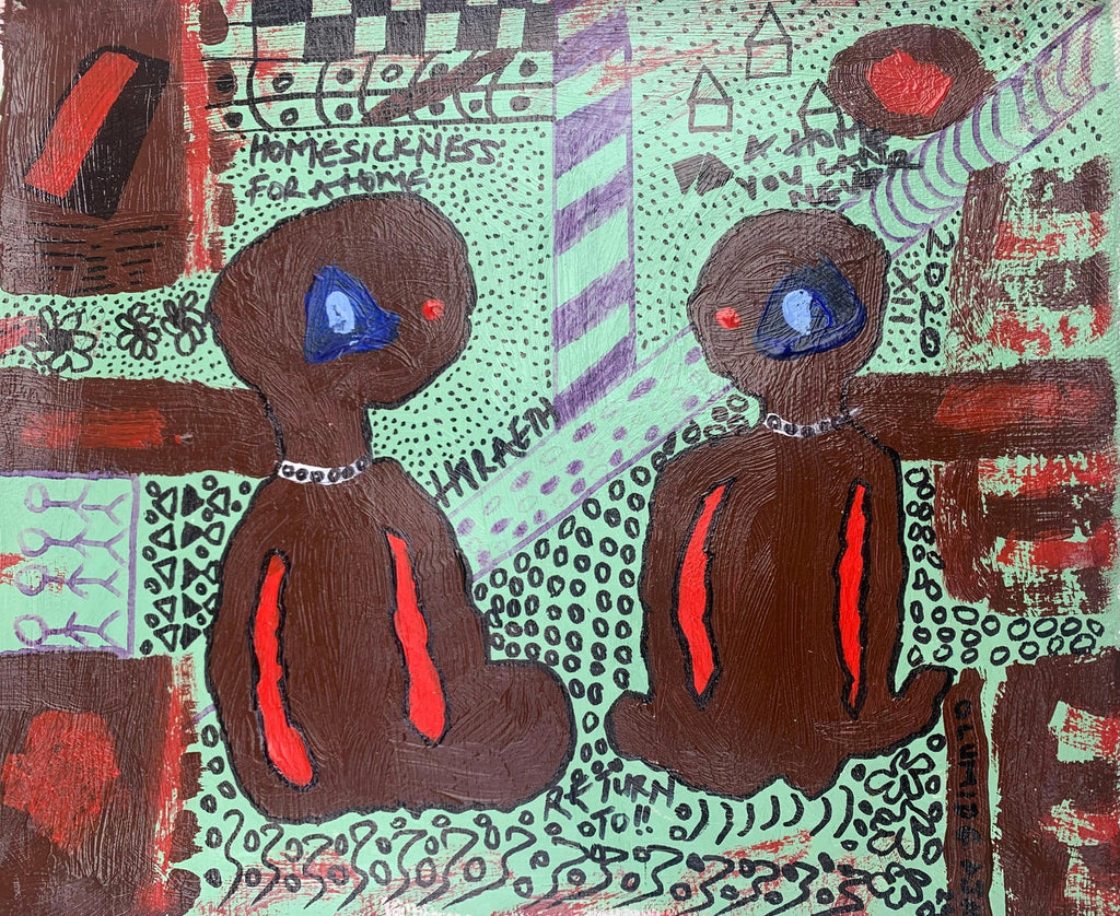 Matthias Alfen German Sculptor Modern Expressionist Painting Psychogram