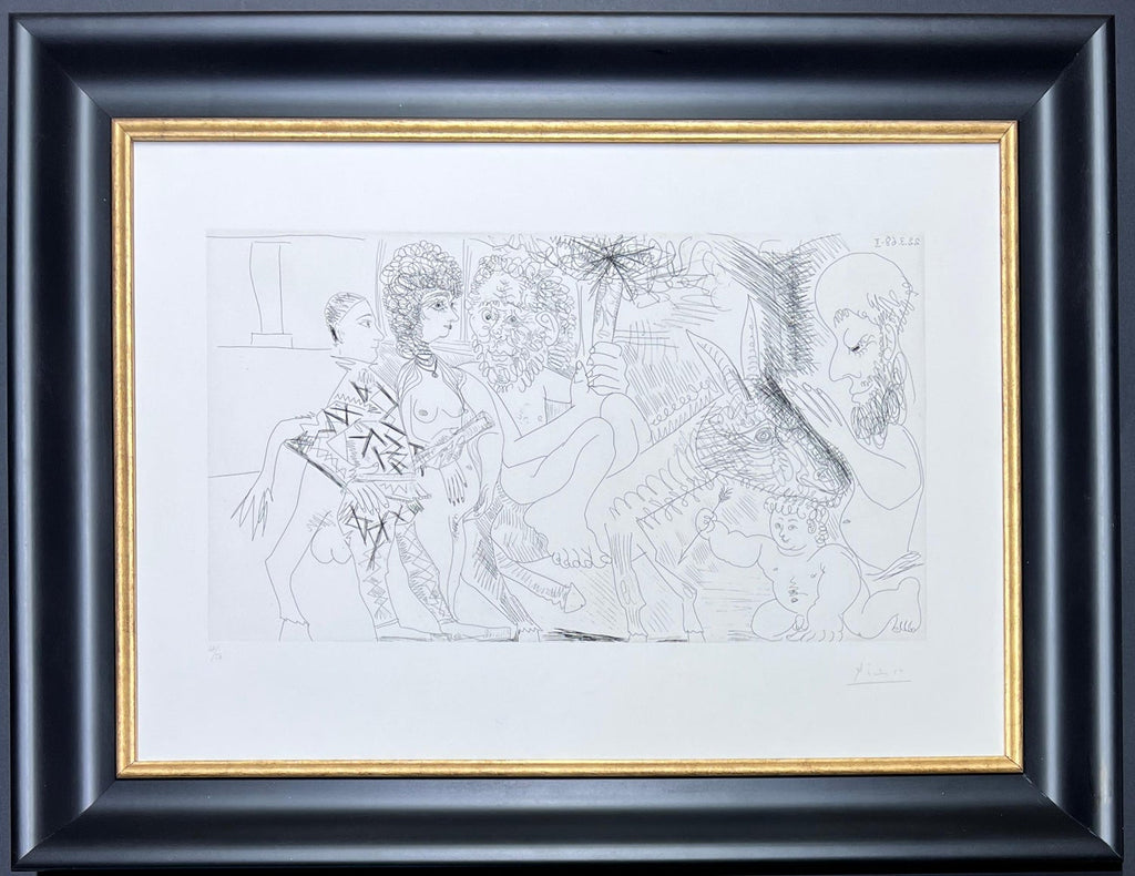 Silver Gelatin Photograph Hand Signed Photo Pablo Picasso Feria Lucien Clergue