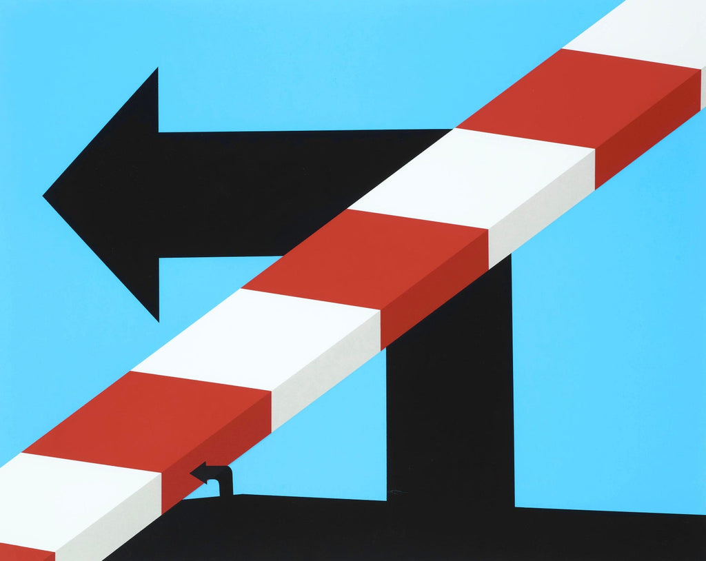 Pop Art Aspen Road Sign D'arcangelo Silkscreen Chiron Press Vintage Art Poster