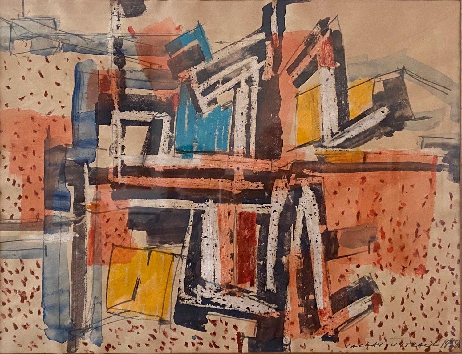 Jerusalem, Mixed Media Abstract