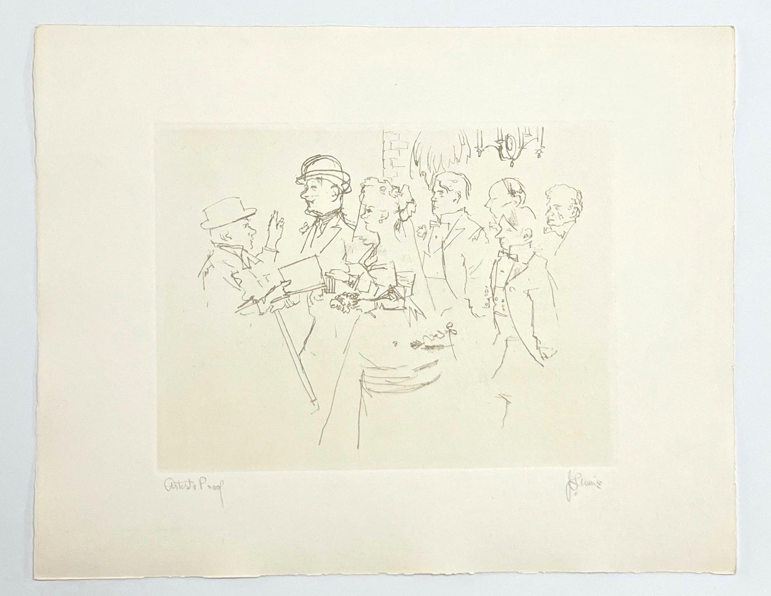 New York Social Realist Etching Cease To Do Evil Learn To Do Well WPA Artist NYC