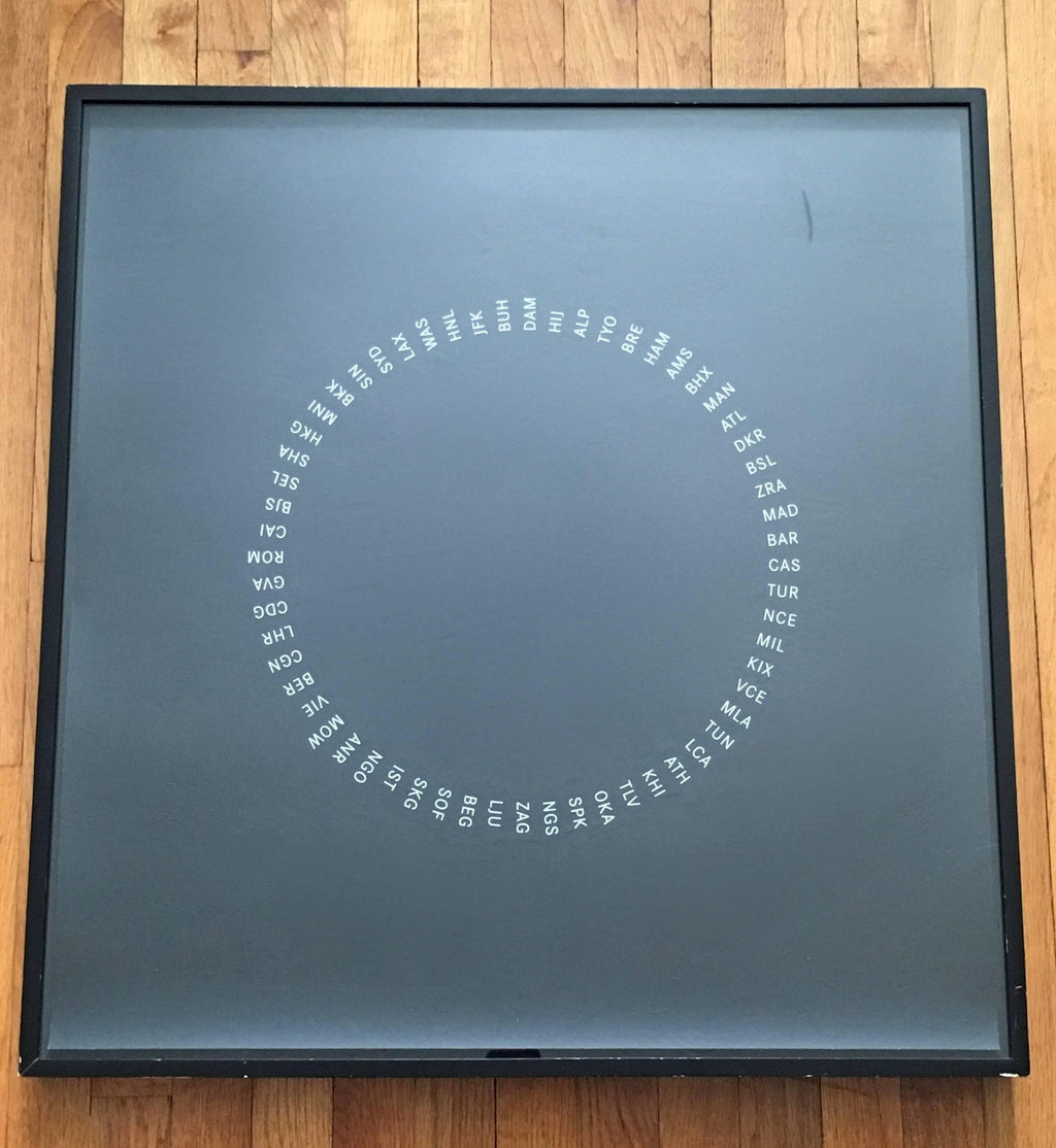 Frozen Sky, Night. Large Modern British Conceptual Screenprint Langlands & Bell
