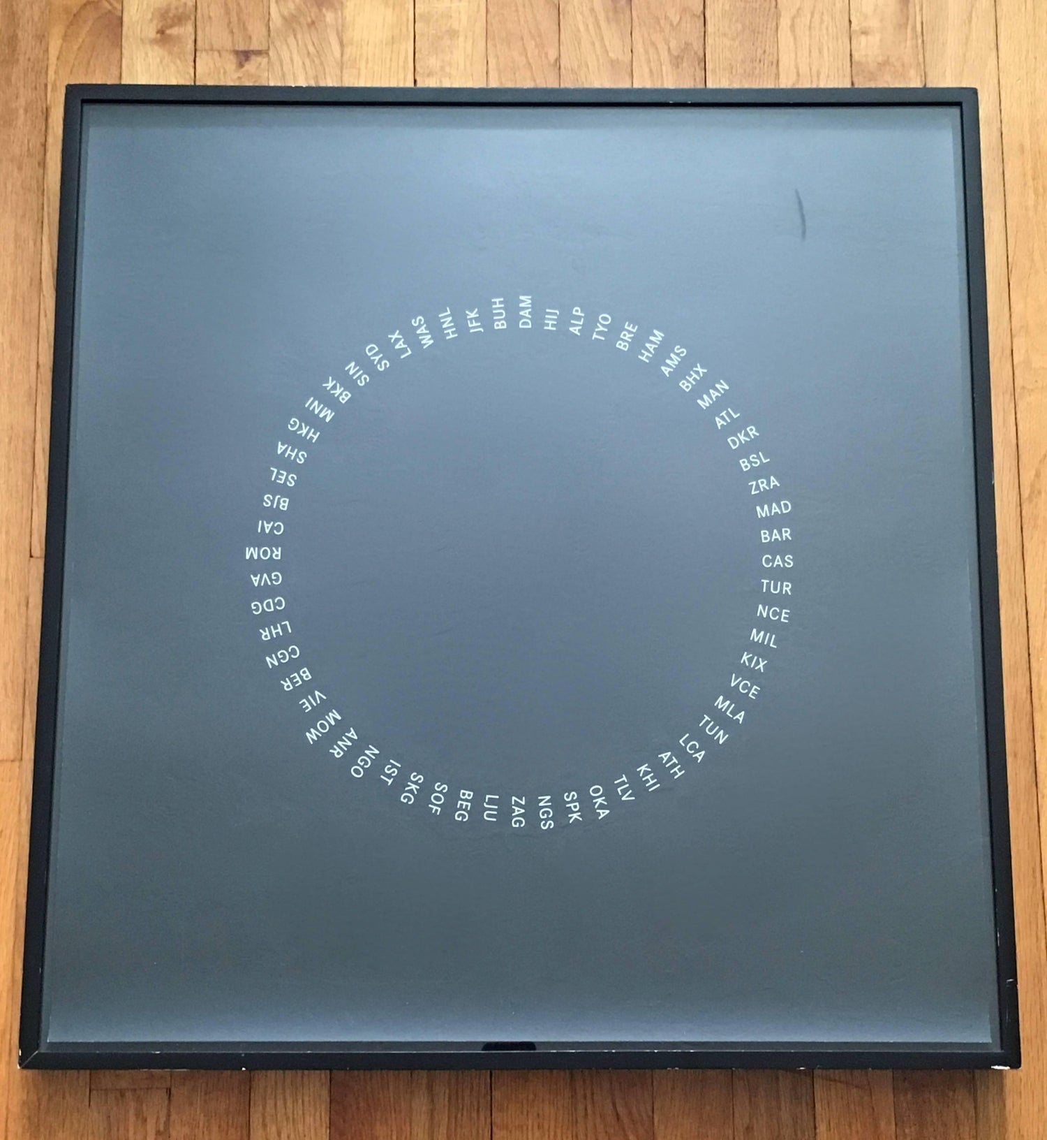 Frozen Sky, Night. Large Modern British Conceptual Screenprint Langlands & Bell