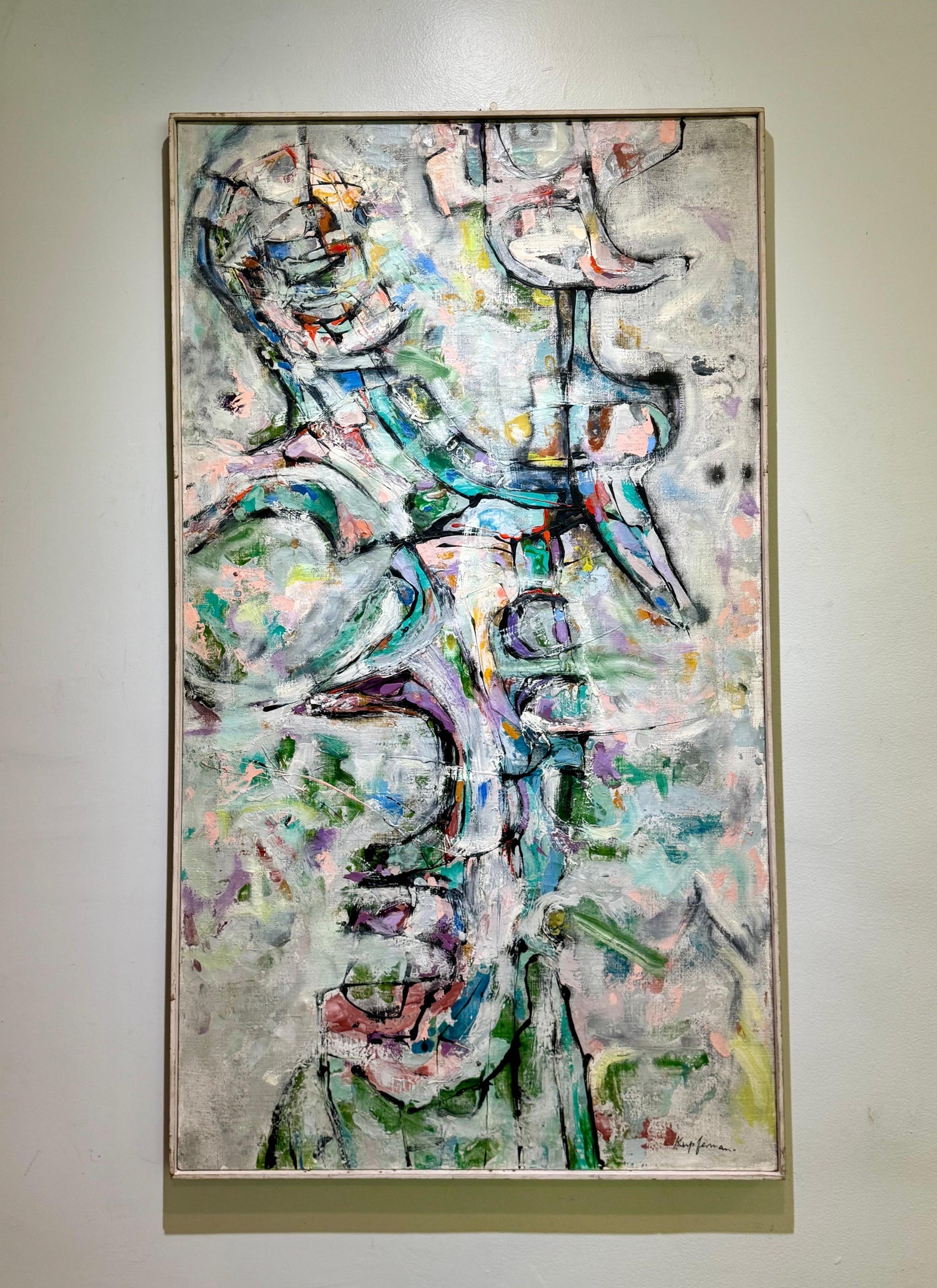 Abstract Expressionist 1980s Painting Miami Woman Modernist Lynne Golob Gelfman