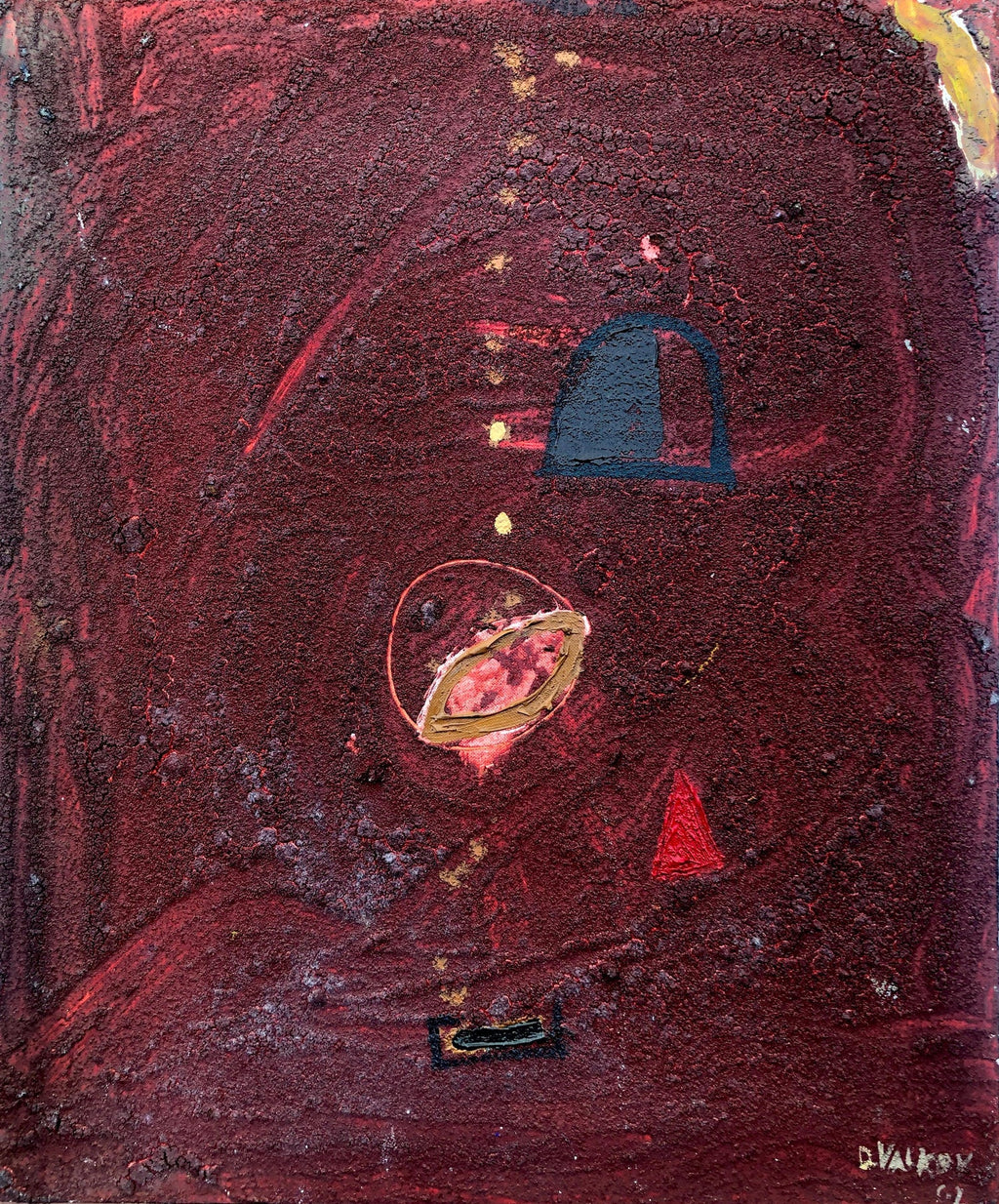 Post Soviet Russian Avant Garde Photograph Mixed Media Gum Arabic Photo Painting