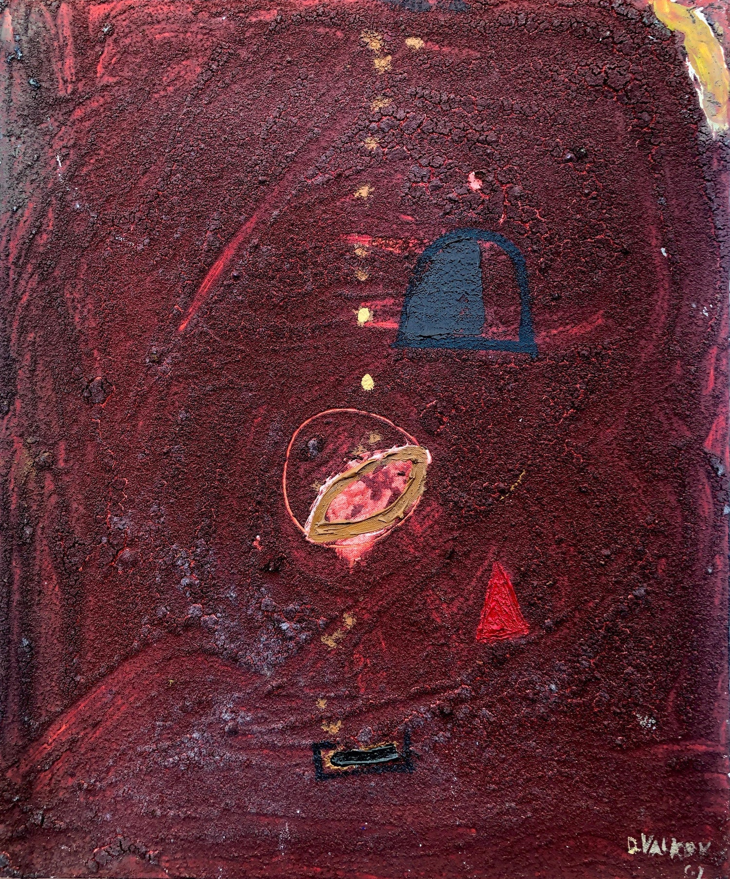 Post Soviet Russian Avant Garde Photograph Mixed Media Gum Arabic Photo Painting