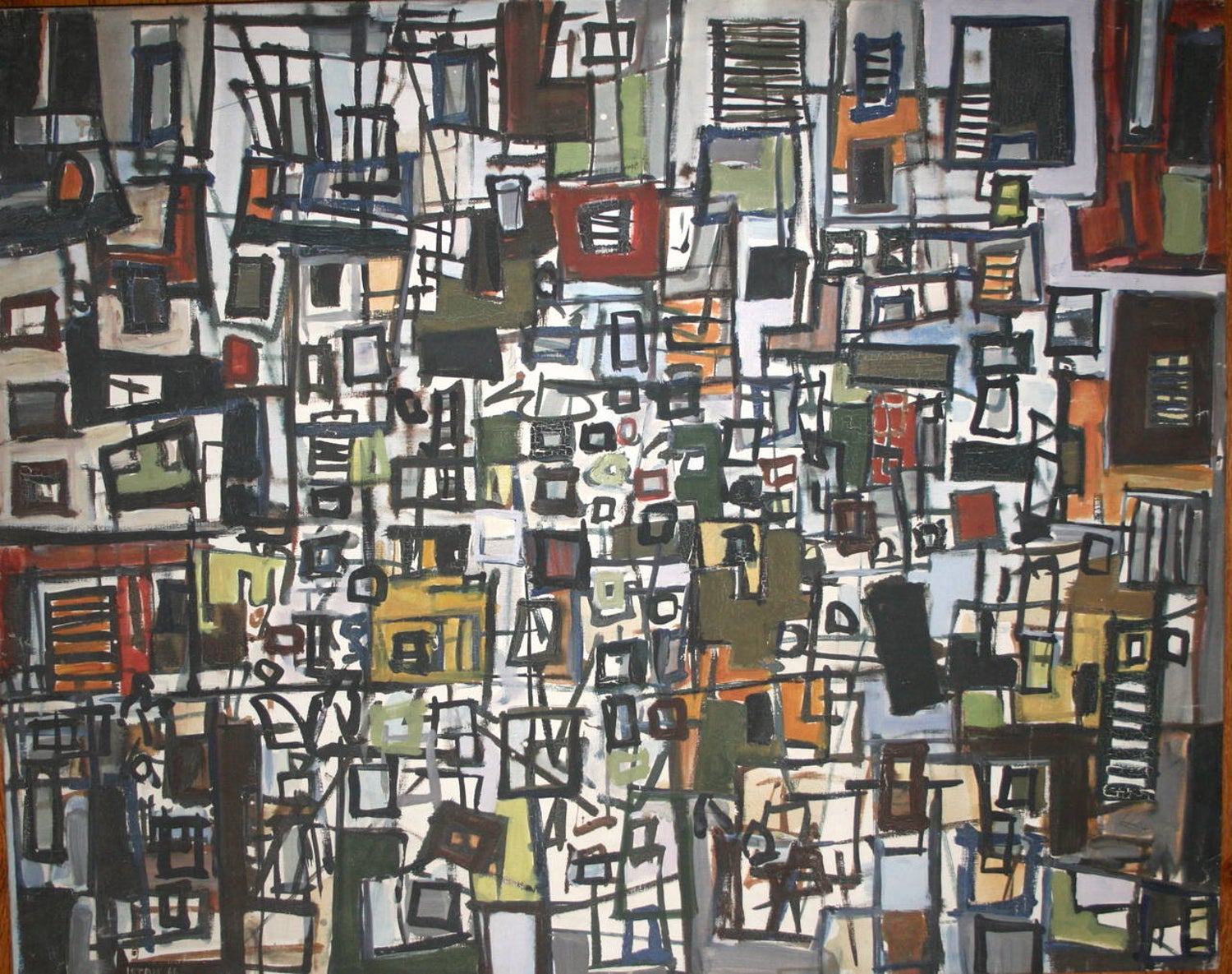 Jerusalem, Mixed Media Abstract