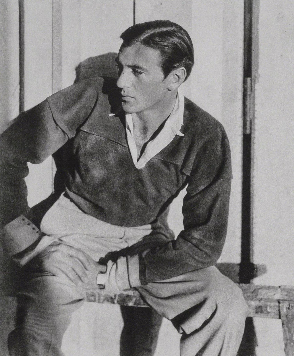 Vintage Silver Gelatin Print Photograph Gary Cooper, His Last Photo, Signed