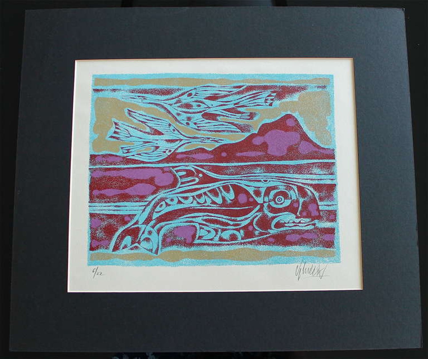 Canada Suite Signed Serigraph Yargo de Lucca Native Canadian Inspired Art Print