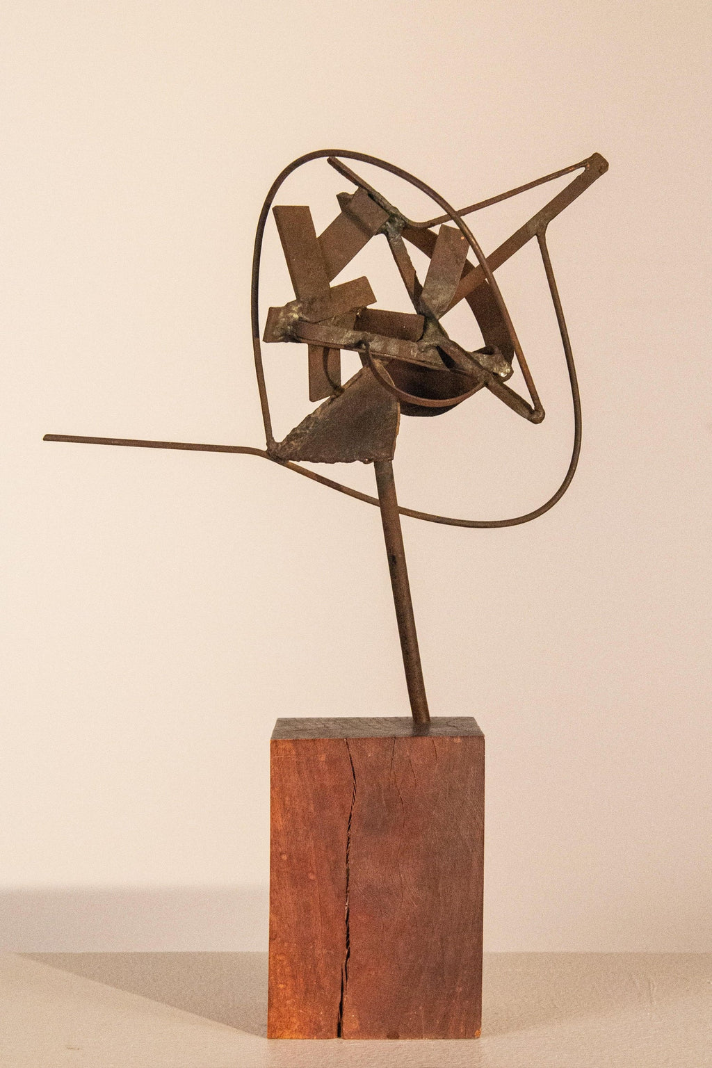 The Test, Assembled Kinetic Modernist Sculpture Puzzle Construction