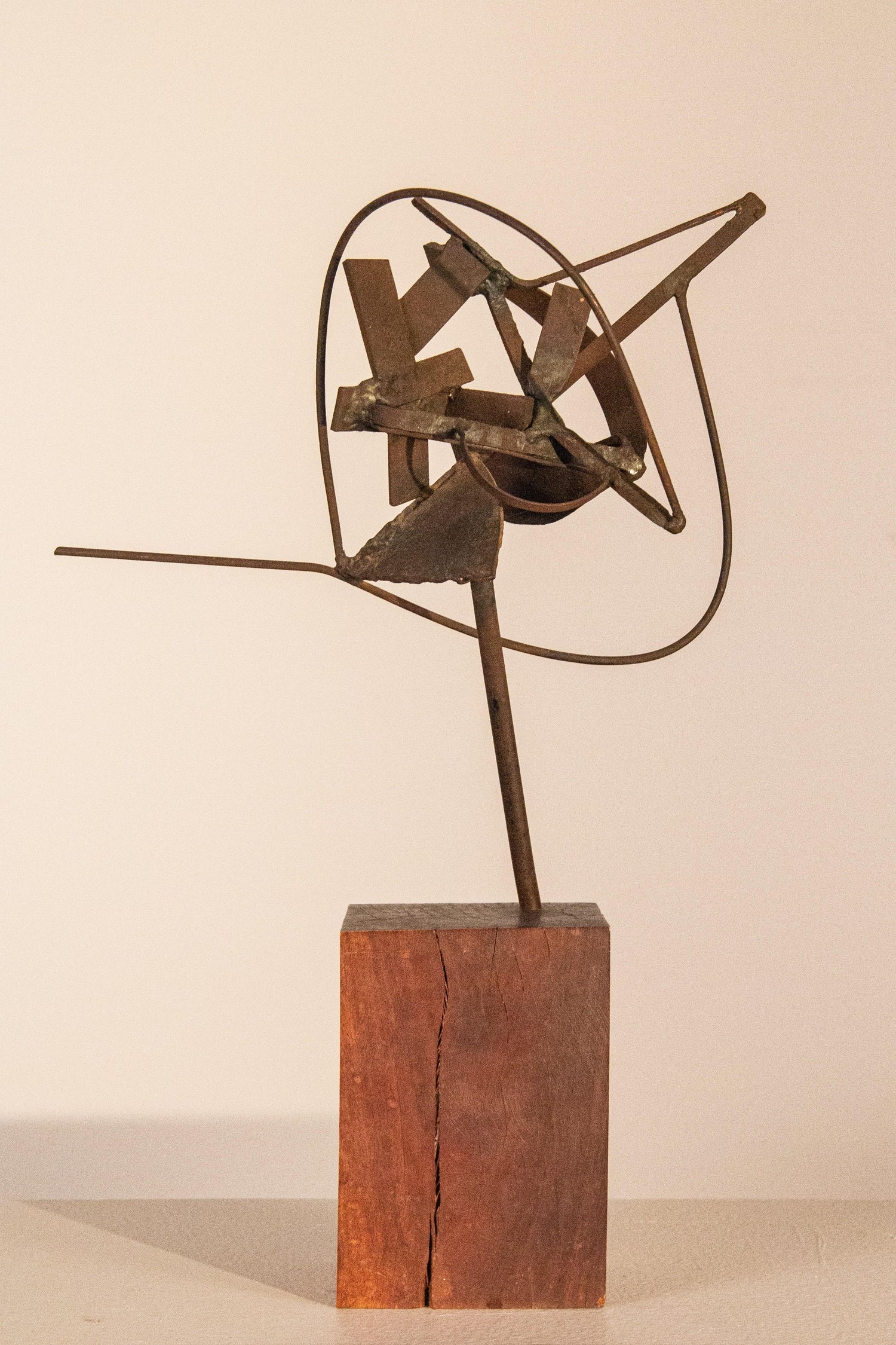 The Test, Assembled Kinetic Modernist Sculpture Puzzle Construction