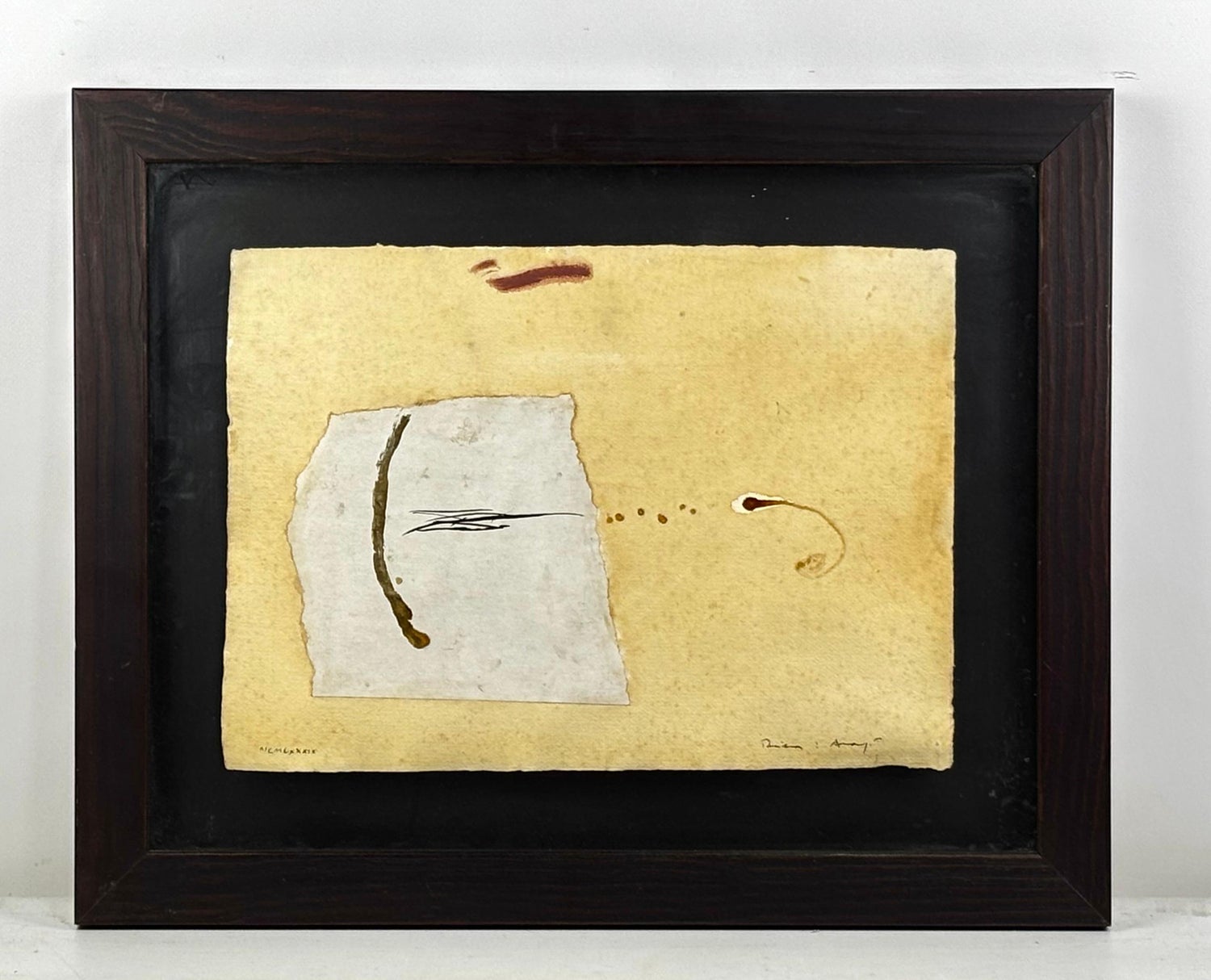 Dessin (Star) Mixed media Collage with Painting James Brown Galerie Bernd Kluser