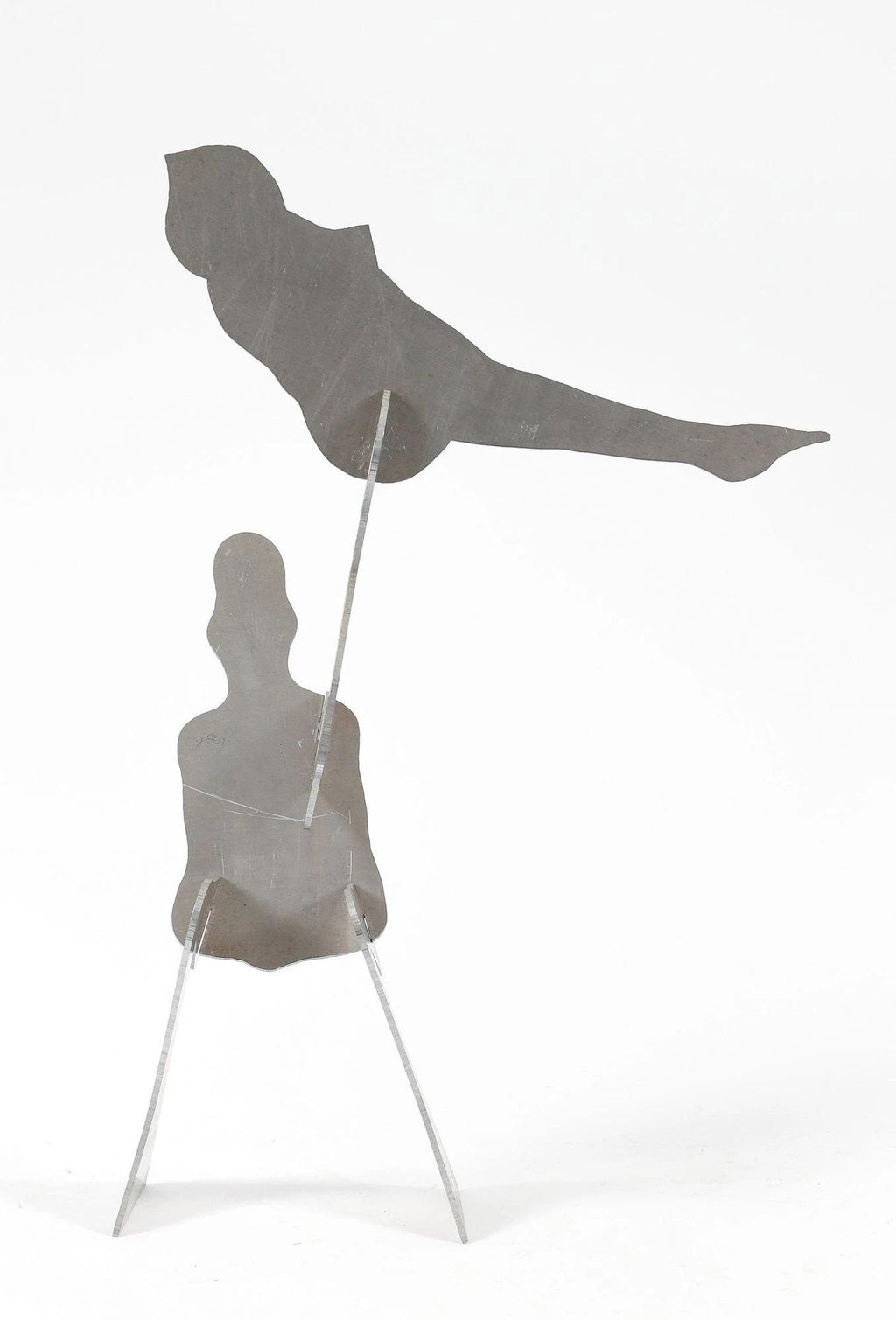 1970s Steel Modernist Abstract Kinetic Puzzle Sculpture "The Test" William King