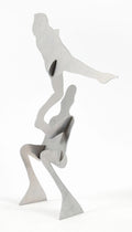1970s Steel Modernist Abstract Kinetic Puzzle Sculpture "The Test" William King