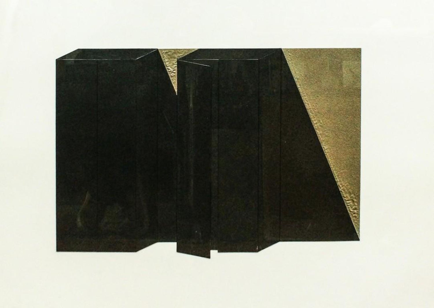 Dessin (Star) Mixed media Collage with Painting James Brown Galerie Bernd Kluser